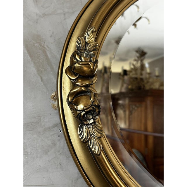 1950s Gilded Wooden Mirror, 1950s For Sale - Image 5 of 10
