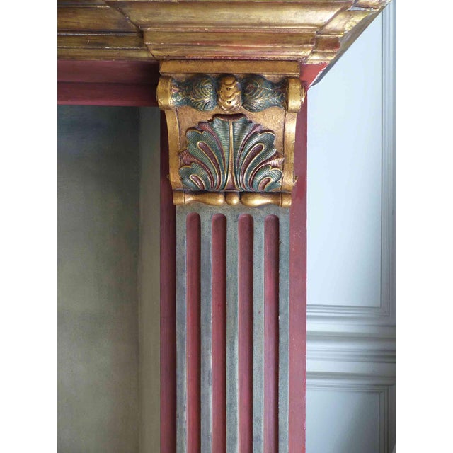 Italian Antique Oversized Italian Mediterranean Fireplace Mantel For Sale - Image 3 of 7
