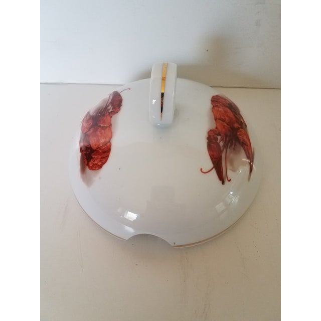 1950s Vintage "J K W" Porcelain Lobster Tureen From Bavaria Marked For Sale - Image 5 of 8