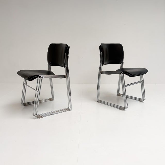David Rowland Stacking Chairs by David Rowland for Howe, 1968, Set of 6 For Sale - Image 4 of 14