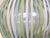 1960s Mid-Century Modern Murano Style Striped Filigree Art Glass Vase For Sale - Image 5 of 8