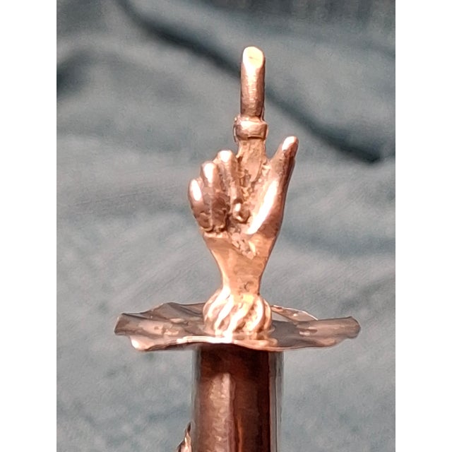 Rare Antique 19th C. 84 Silver Torah Pointer Yad With Besamim Spice Holder Moscow For Sale - Image 4 of 18