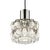 Silver Large Pendant Lamp with Slightly Amber Glass in Diamond Shape from Glashütte Limburg, 1960s For Sale - Image 8 of 8
