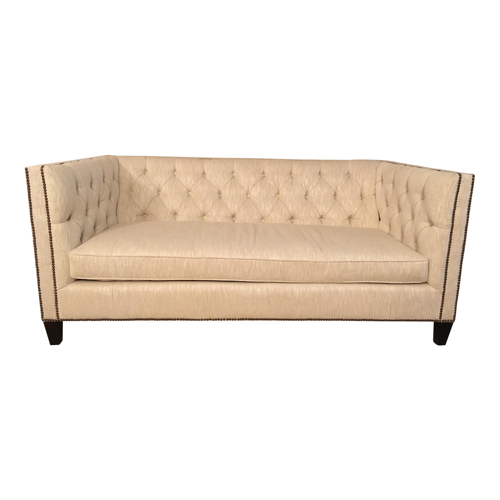 Custom Tufted Loveseat Chairish