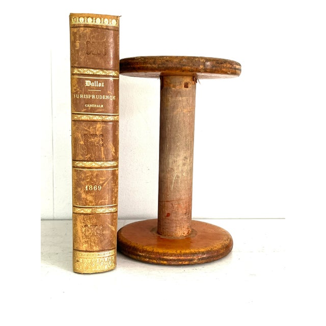 Industrial 1920s Wooden Textile Factory Spool For Sale - Image 3 of 11