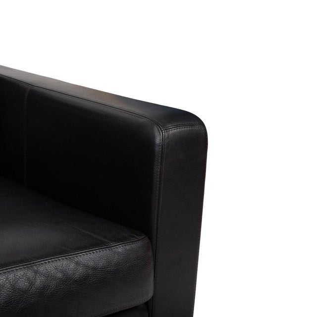 Conseta Two-Seater Sofa in Black Leather from COR For Sale - Image 5 of 12