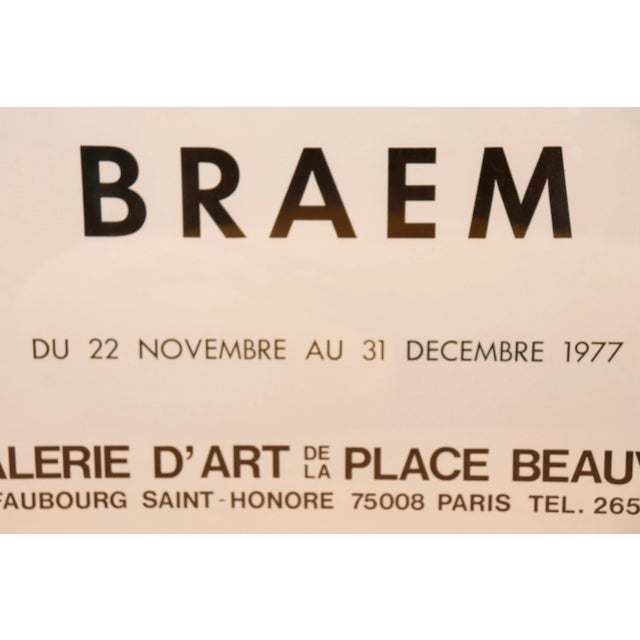 1977 Georges Braem Framed Exhibition Poster For Sale In Tampa - Image 6 of 10