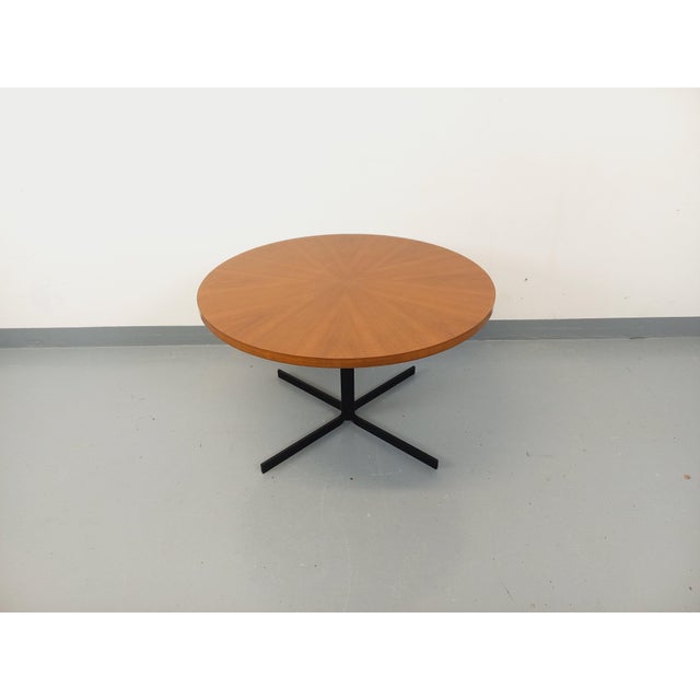 Large Vintage Scandinavian Style Coffee Table in Teak and Black Metal, 1960s For Sale - Image 18 of 18