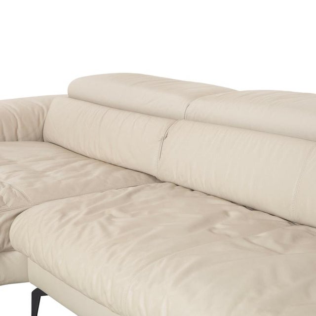 Beige Leather Piedroo Corner Sofa with Electric Function from Willi Schillig For Sale - Image 8 of 16