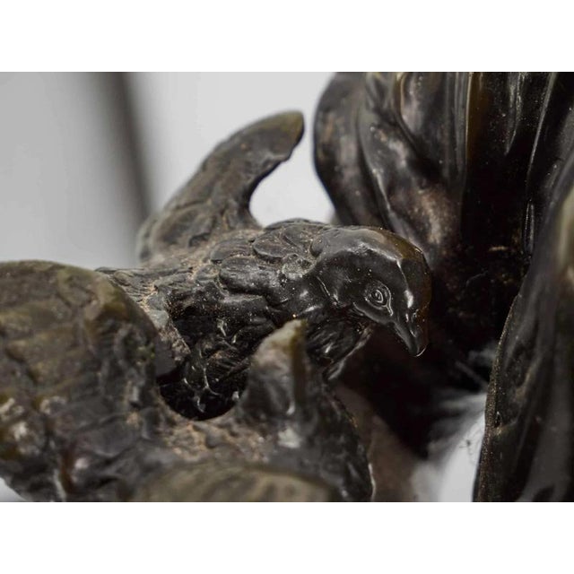 Metal Auguste Moreau, Sculpture of Young Woman with a Child, Bronze For Sale - Image 7 of 8