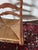 Brown Vintage Tell City/Ethan Allen Style Colonial Early American Ladderback Dining Wooden Armchair, Woven Rush Seat For Sale - Image 8 of 12
