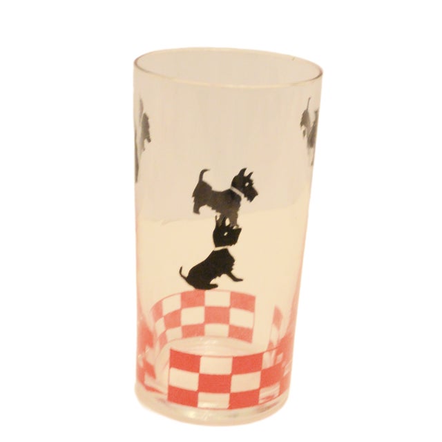 Rare 1950s Federal Glass "Scottie Dog" Ball Pitcher & 7-Piece Set For Sale - Image 9 of 12