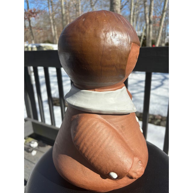 1960s Rare Vintage MCM Stoneware Designs West Young Girl Cookie Jar California Art Pottery Movement For Sale - Image 5 of 8