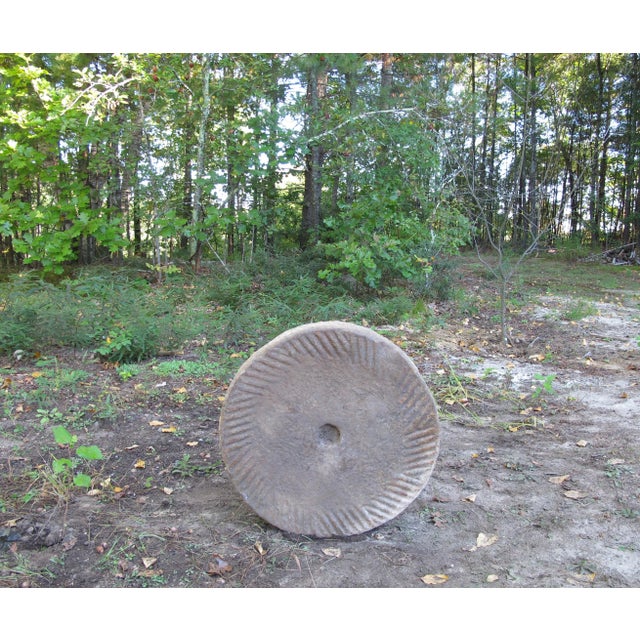 Contemporary 1930s Granite Mill Water Fountain Stone 3 For Sale - Image 3 of 7