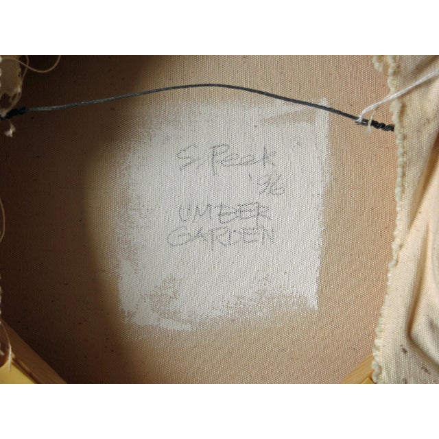 Abstract Stephanie Peek, Umber Garden, 1996 For Sale - Image 3 of 5