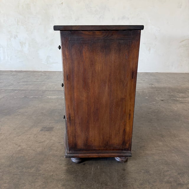 Vintage European Style Reclaimed Pine 3 Drawer Dresser For Sale - Image 4 of 9