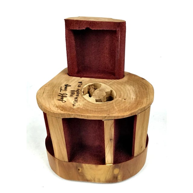 Wood Artisanal Wood Jewelry Box For Sale - Image 7 of 13