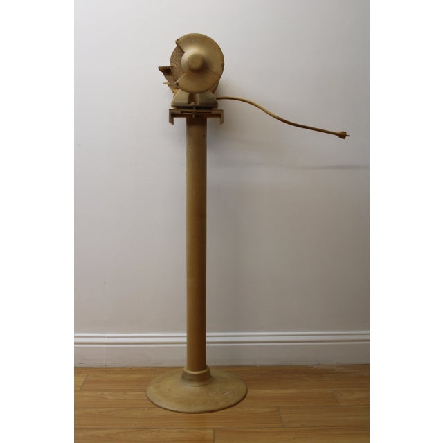 Mid 20th Century Carved Pine Wood Sculpture of Industrial Machine by Allen Adams For Sale - Image 5 of 7