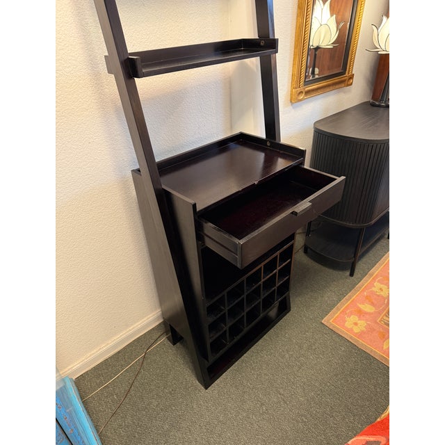 Brown Crate & Barrel Sloane Bar For Sale - Image 8 of 12