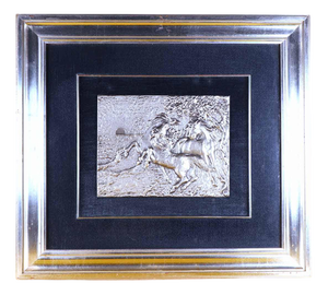 Refined Silver Bas-Relief by Aligi Sassu