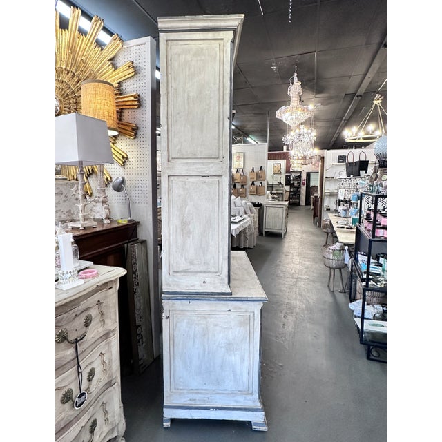 Painted French Louis Philippe Notary Cabinet For Sale In Atlanta - Image 6 of 10