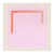 Minimalist Bright Pink & Orange Art Print, 'Magenta/Traffic Cone' by Emily Keating Snyder, 30 X 30 Unframed Print For Sale