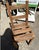 Rustic European Small Vintage Wooden Collapsible Chair For Sale - Image 3 of 8