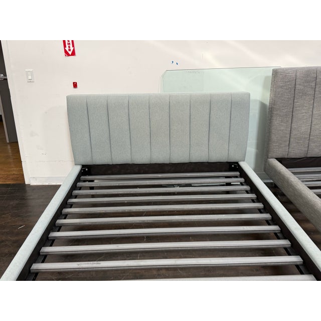 Queen Size Room & Board Hartley Bed Frame For Sale - Image 10 of 12