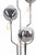 Vintage floor lamp realized by Goffredo Reggiani in 1970s. 4 lights, tubular chromed steel. Very good condition. This...