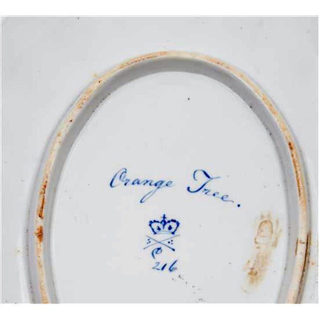 Ceramic Late 18th Century Derby Porcelain Yellow-Ground Botanical Dish, "Orange Tree", Pattern 216 For Sale - Image 7 of 7