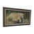 Signed wildlife painting by artist Lori Benton, dated 1988. The composition depicts a lion cub closely observing a small...