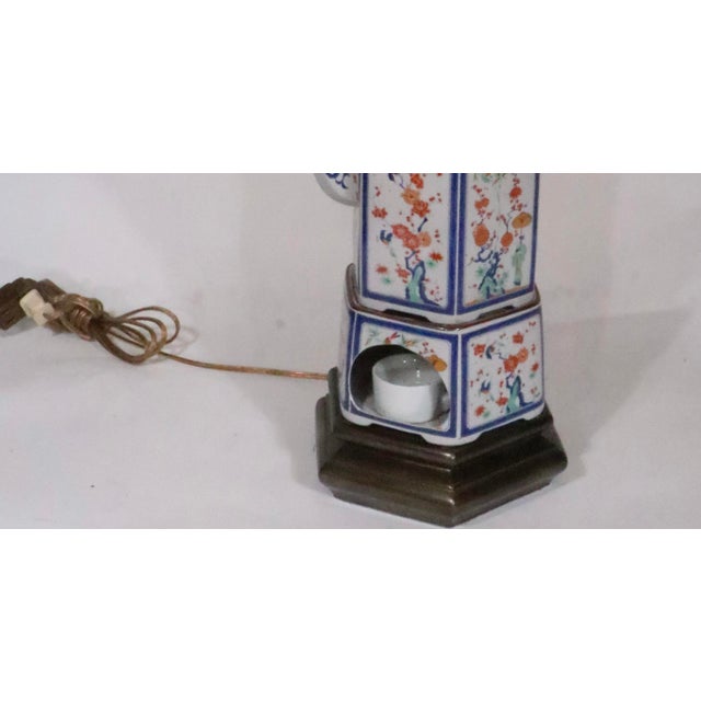 Japanese Porcelain Teapot and Warmer From the Toscany Collection Mounted as a Lamp For Sale - Image 17 of 17
