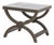 Baker Alexandre Brown Leather Brass Riveted Stool For Sale