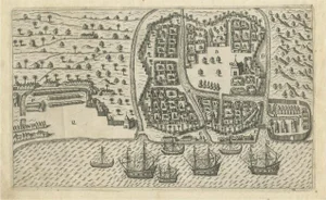 Bantam Chart by De Bry, 1610