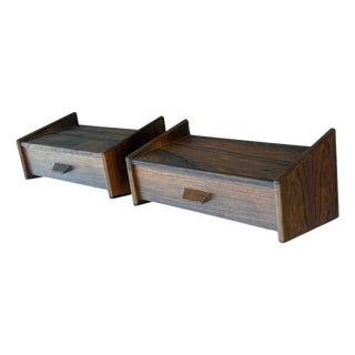Floating Nightstands, Denmark, 1960s, Set of 2 For Sale