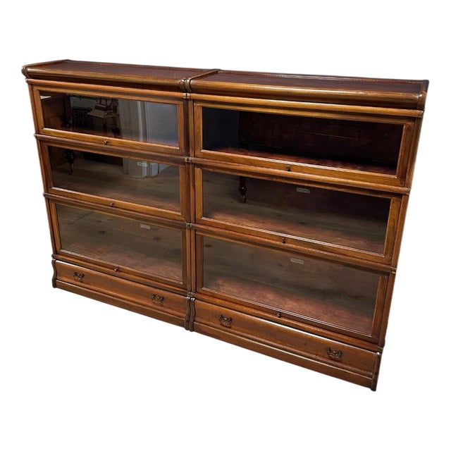 Antique Modular Bookcase from Globe Wernicke, 1890s, Set of 6 For Sale