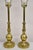 Hollywood Regency Vintage Stiffel Hollywood Regency Brass Bulbous Column Table Lamps - A Pair For Sale - Image 3 of 12
