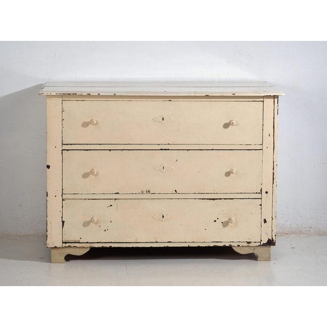 Antique Painted Pine Chest of Drawers For Sale - Image 9 of 11