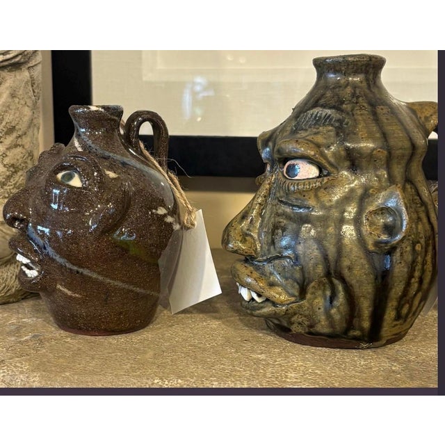 Four Unique Face Jugs From Four of the Best Folk Artists For Sale In Louisville - Image 6 of 6
