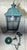 Vintage-Style Hand-Painted Verdigris Metal Hanging Pendant Lantern - 19”x10x10 For Sale In Miami - Image 6 of 11