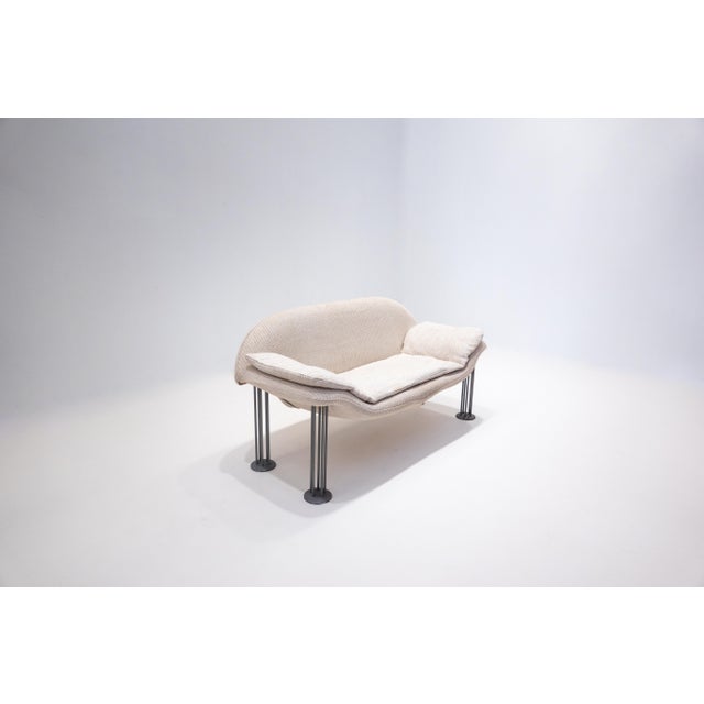 Small Sofa in Fabric by Burkhard Vogtherr for Hain + Tohme, 1980s For Sale - Image 6 of 8