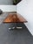 Mid-Century Modern Solid Mahogany and Chrome Large Long Dining Table 6673 For Sale - Image 3 of 18