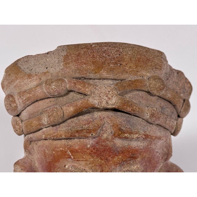 15th Century & Earlier Pre-Columbian Jamacoaque Terracotta Head Fragment For Sale - Image 5 of 15