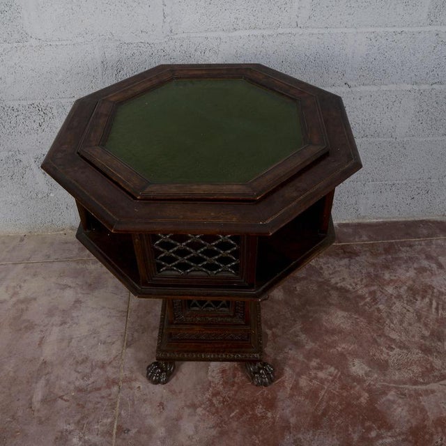 AntiqueMaggini Swivel Coffee Table with Removable Glass Top, 1800s For Sale - Image 11 of 18