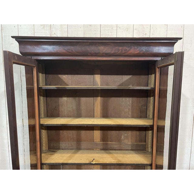 Louis Philippe Mahogany Bookcase, 1800s For Sale - Image 14 of 18