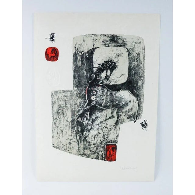 Dang Lebadang, Le Cheval, 20th Century, Color Etching For Sale - Image 7 of 7