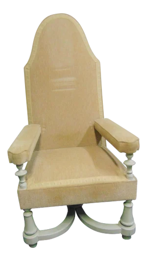 William & Mary English Style High Back Lounge Chair