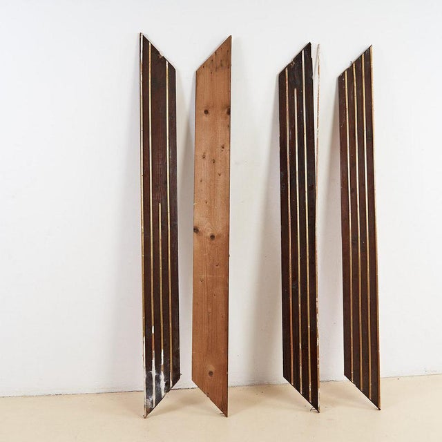 Vintage Wooden Frame Boards, Set of 4 For Sale - Image 5 of 6