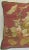 Brick Red Circa 18th Century Antique French Aubusson Tapestry Pillow For Sale - Image 8 of 9