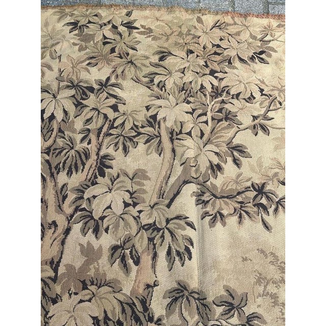 Textile Vintage French Jacquard Tapestry Panel in the style of Aubusson, 1940s For Sale - Image 7 of 18